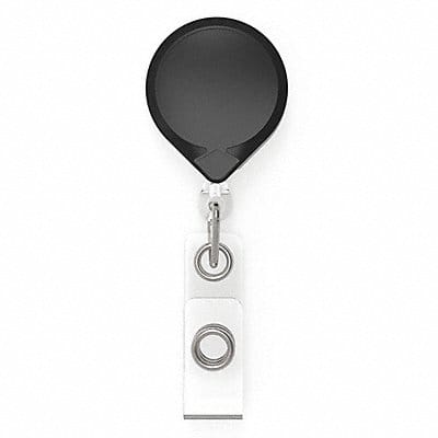 Blk MiniBack ID Vinyl Strap Swivel Clip