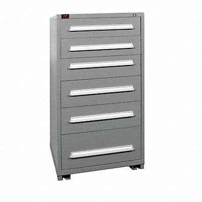 Mod Drwr Cab 59-1/4 H 6 Drwr Dove Gray