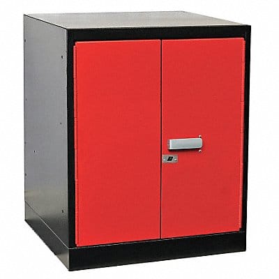 Cabinet Pedestal 18Wx24Dx32 H Black/Red