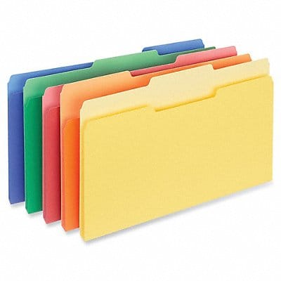 File Folders Letter Assorted PK100