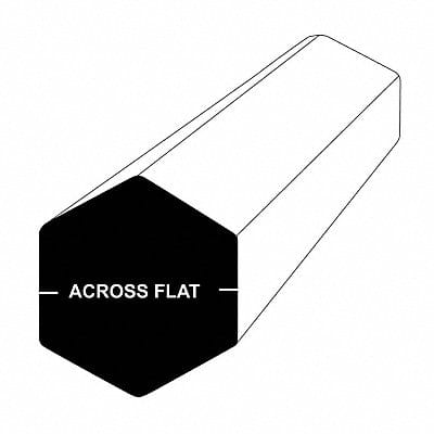 Hex Bar Stock 0.375 Thick 3/8 Lx36 W