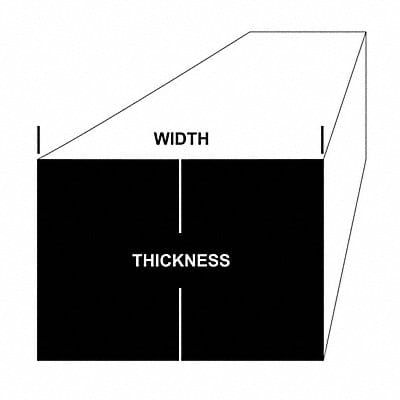 SS Rectangular Bar 6in Overall L