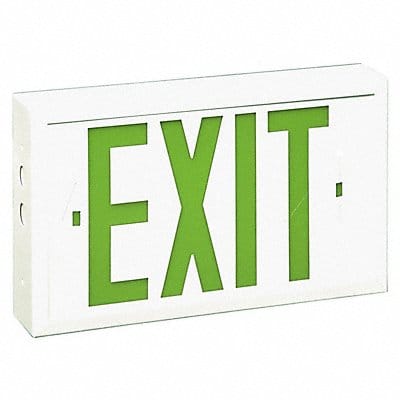 Exit Sign LED Green Letter Color 3 Faces