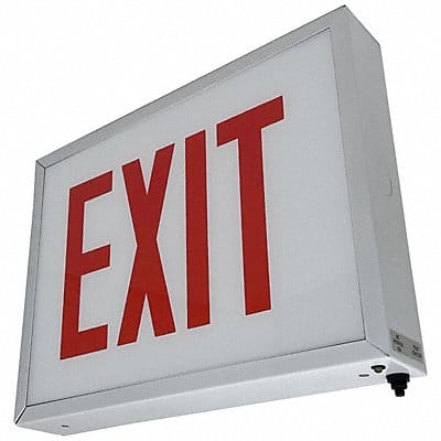 Exit Sign LED Red Letter Color 2 Faces