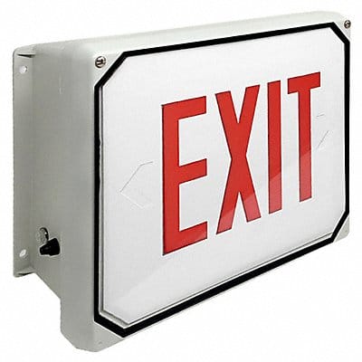 Exit Sign LED Red Letter Color 1 Face