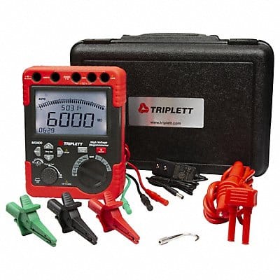 Insulation Tester 500 to 5000V LCD