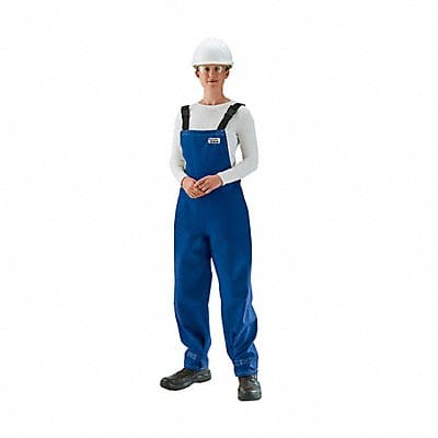 K3045 Breathable Blue Bibbed Poly Overall S