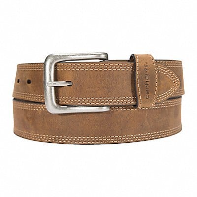 Triple Stitch Belt Brown 38 L 1-3/8 W