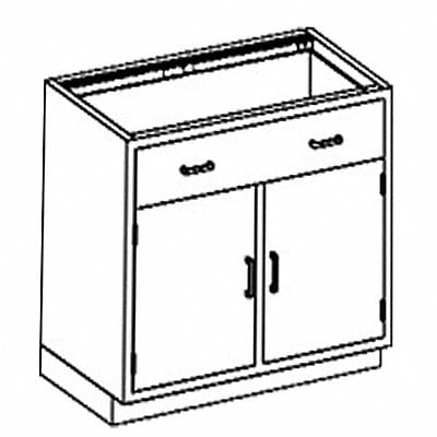 Base Cabinet Drawer (2) Compartments