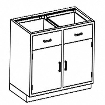 Base Cabinet (2) Drawers (2) Compartment