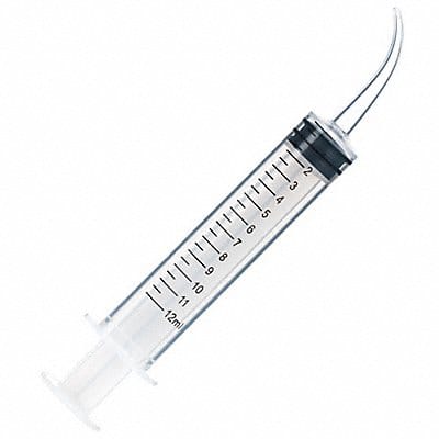 Syringe 12 mL Straight/Curved Trans PK50