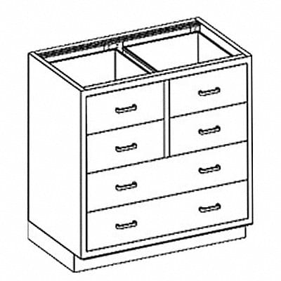 Base Cabinet (6) Drawers 35 W