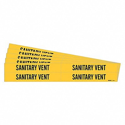 Pipe Marker Black Sanitary Vent PK5