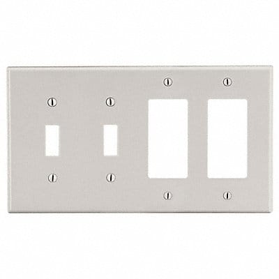 Blank Wall Plate Brown 4 Gangs Standard