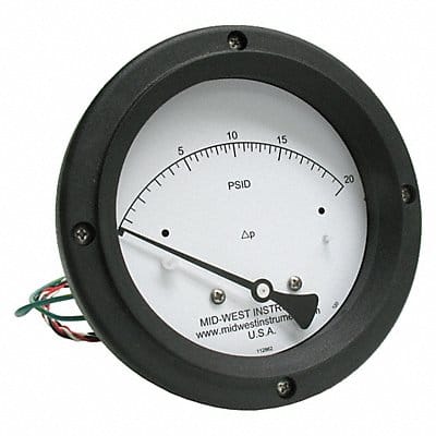 K4586 Differential Pressure Gauge and Switch