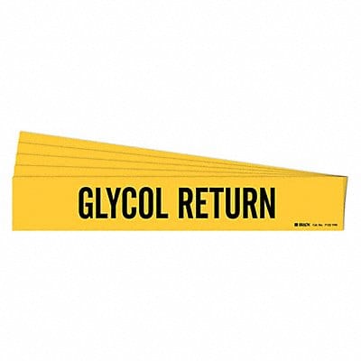 Pipe Marker Black Glycol Return PK5