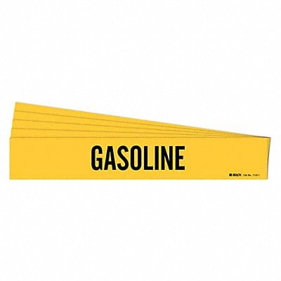 Pipe Marker Adhesive Black Gasoline PK5