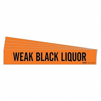 Pipe Marker Black Weak Black Liquor PK5