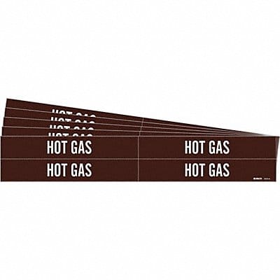 Pipe Marker Adhesive White Hot Gas PK5