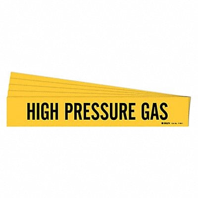 Pipe Marker Black High Pressure Gas PK5