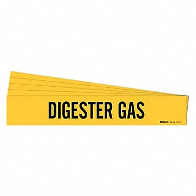 Pipe Marker Black Digester Gas PK5