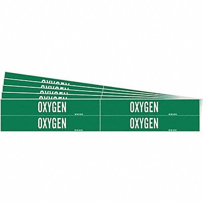 Pipe Marker Adhesive White Oxygen PK5