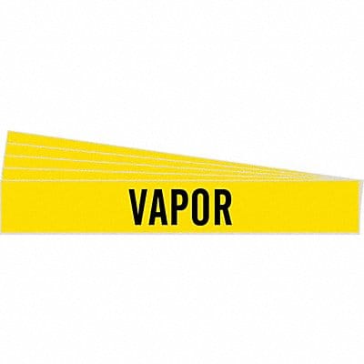 Pipe Marker Adhesive Black Vapor PK5