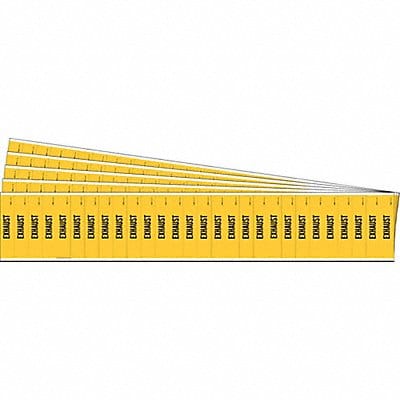 Pipe Marker Adhesive Yellow Exhaust PK5