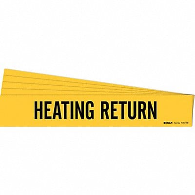 Pipe Marker Black Heating Return PK5