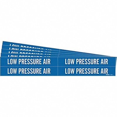 Pipe Marker White Low Pressure Air PK5