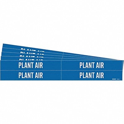 Pipe Marker Adhesive White Plant Air PK5