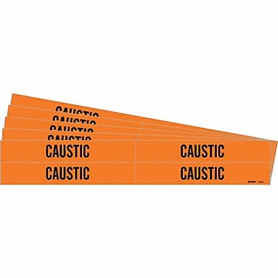 Pipe Marker Adhesive Black Caustic PK5