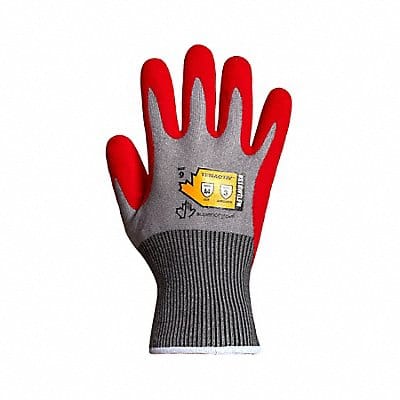 Work Gloves Nitrile XS Red/Gray PR