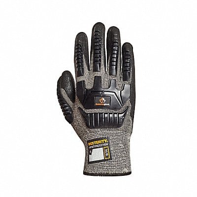 Work Gloves Nitrile L Black/Gray PR