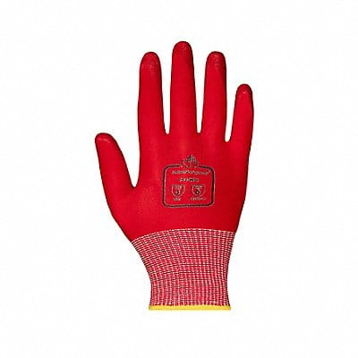 Work Gloves Nitrile M Red/Red PR PK12