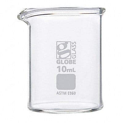 Beaker 10 mL 33 mm H 23 mm Dia PK12