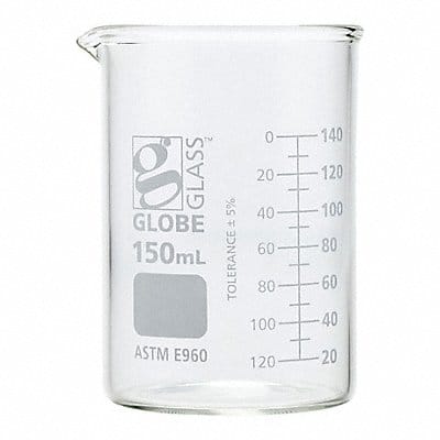 Beaker 150 mL 88 mm H 57 mm Dia PK12