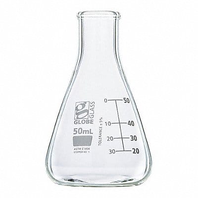 Erlenmeyer Flask 50 mL 81 mm H PK12