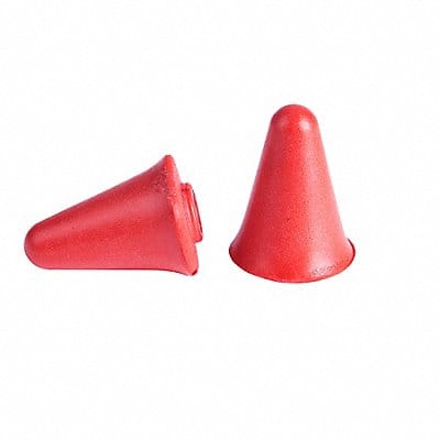 Banded Earplugs Color Red Universal PK5