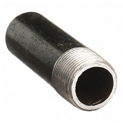 Black Nipple Welded 1/2x12