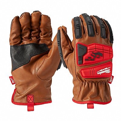 Work Gloves Color Black/Brown/Red 8 L