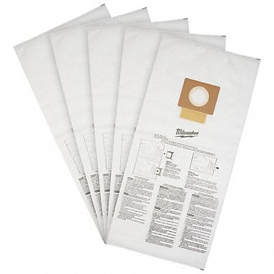 Fleece Dust Bags 5-Ply 1/4 H PK5