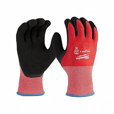 Knit Gloves Latex Black L