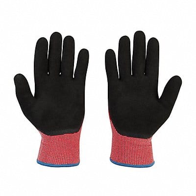 Knit Gloves Latex Black 2XL