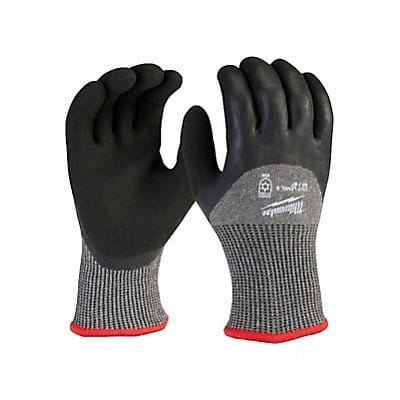 Knit Gloves Latex Black M