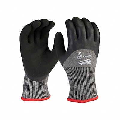 Knit Gloves Latex Black L