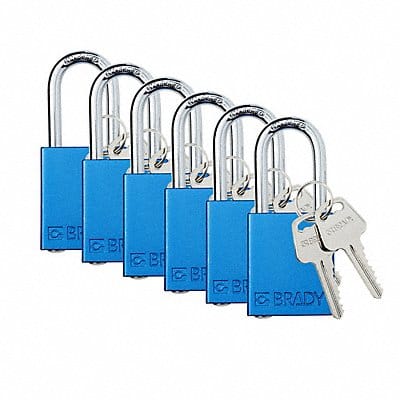 K7938 Padlock 6 Pins Blue PK6