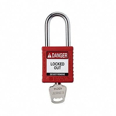 Padlock 6 Pins Red