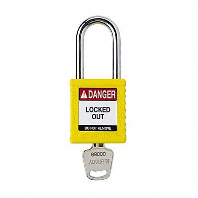 Padlock 6 Pins Yellow