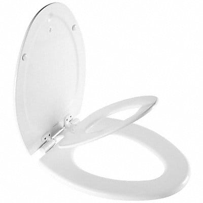 Toilet Seat Elongated White 14-1/8 W